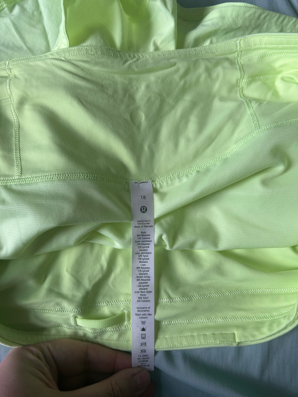 lululemon athletica Neon Lime Shorts - Picture 3 of 3